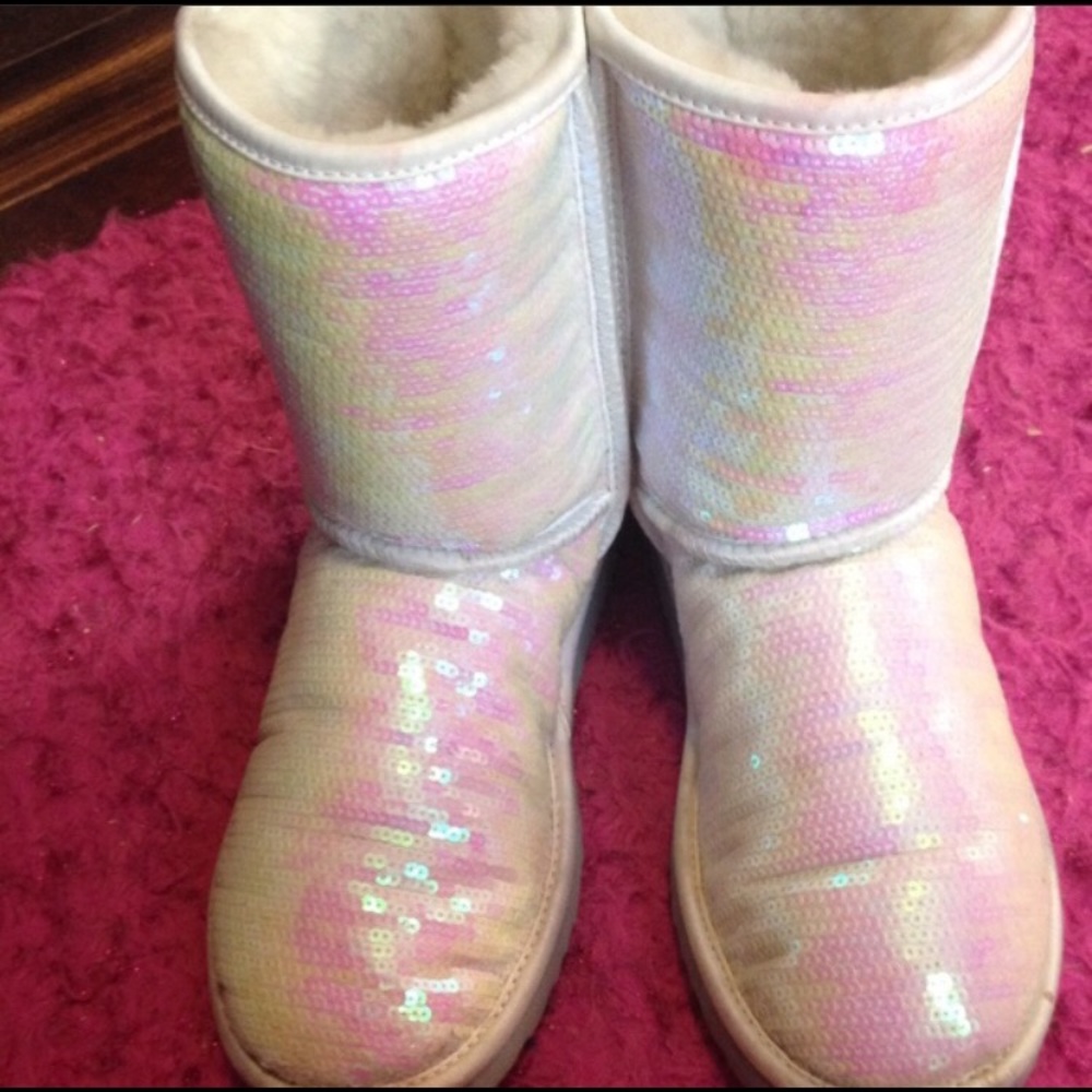 Ugg I do boots iridescent sequins